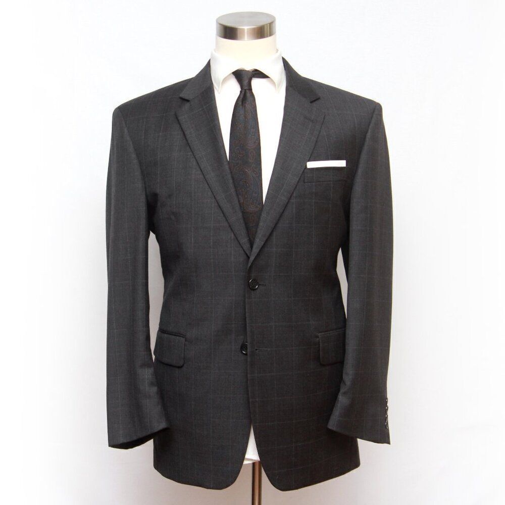 Jos A Bank Mens Blazer Sport Coat Two Button Casual Jacket 42R Wool D060357